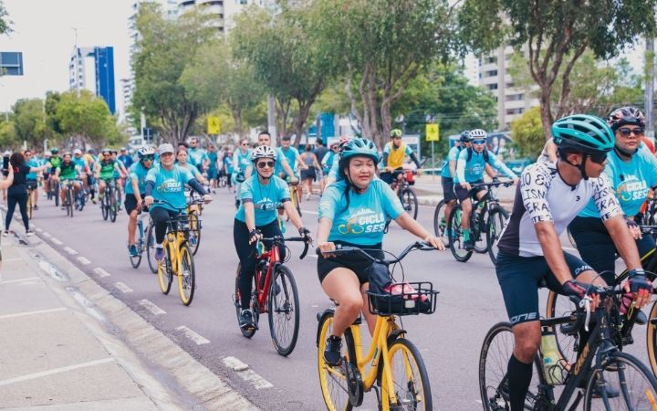 passeio ciclístico do sesc em Manaus